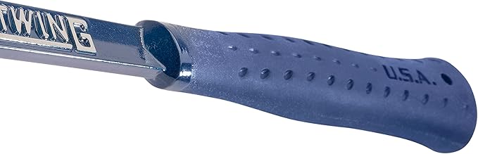 ESTWING Ultra Series Hammer - 19 oz USA Made Rip Claw Framing Hammer with Milled Face & Shock Reduction Grip - E6-19SM