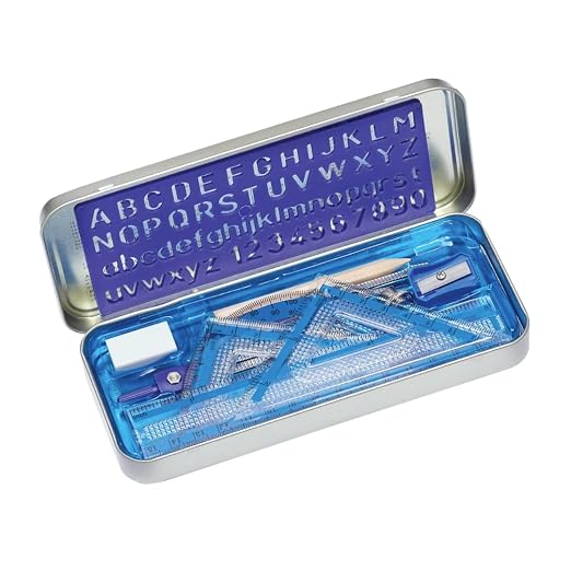STAEDTLER Geometry Set, 12-Pack, 10 Pieces Per Set, Math Set with Compass and Protractor Set, Ruler and Square Set, Drawing and Measuring Tools with Storage Case for Students, 120 Total Pieces