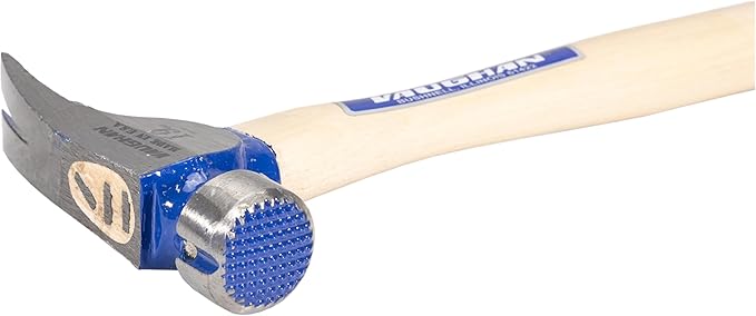 VAUGHAN CF2 California Framer Hammer, 19 oz Milled Face, Magnetic Nail Starter, Hickory Handle, Made in USA, Framing Hammer, Carpenter Hammer, VN11600