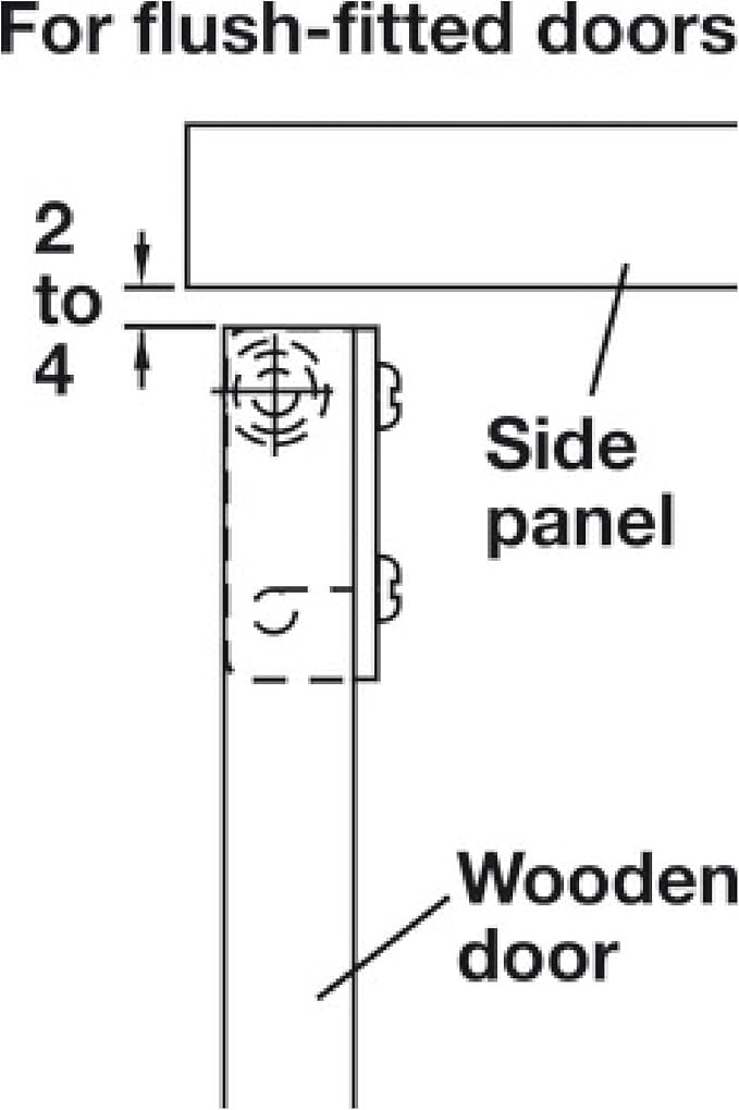 Simplex Concealed Hinge - Black