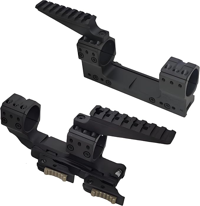 Extend Top Rail Scope Mount Base Mounting Kits，Compatible With 30mm/34mm Tube Diameter Double Ring Cantilever QD Quick Release/Detach Scope Etc Mounting，Lightweight Aluminium，With Screws And Wrench