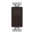 ENERLITES 4-Way Decorator Paddle Rocker Light Switch, Gloss Finish, Clamp Down Wiring, Grounding Screw, Residential Grade, 15A 120V/277V, UL Listed, 94150-BR, Brown