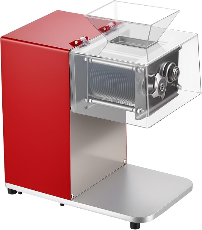 VEVOR Meat Cutting Machine, 850W Commercial Slicer, 3.5mm Heavy Duty Stainless Steel Blade Shredder for Boneless Meat Soft Vegetables, Electric Food Slicers for Kitchen Restaurant Supermarket