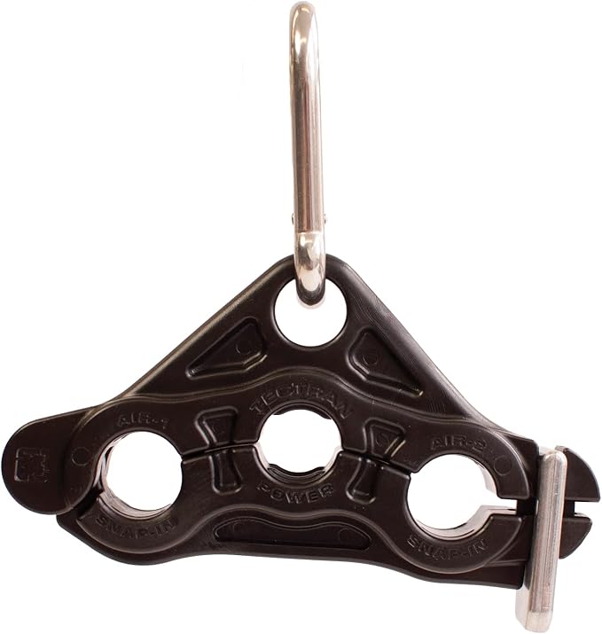 Tectran Heavy Duty Single Spring Tender Kit | Black | (16" Length w/3-Hole TEC-CLAMP)