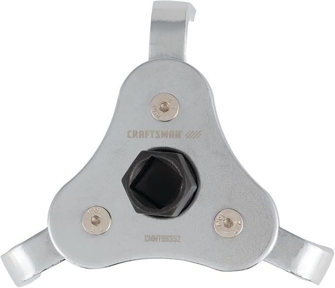 CRAFTSMAN Oil Filter Wrench, Automotive, 3-Jaw (CMMT98352), Red