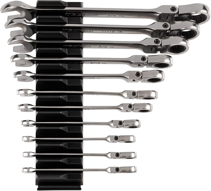 TEKTON Flex Head Ratcheting Combination Wrench Set, 11-Piece | WRC95300