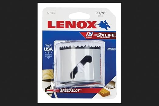 LENOX Tools Bi-Metal Speed Slot Hole Saw with T3 Technology, 2-1/4"