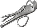 Generic Locking Sheet Metal Pliers 10 inch, Premium Extra Wide Duck Billed Pliers for Gripping Welding Sheet Metal Tools, 23cm, Silver