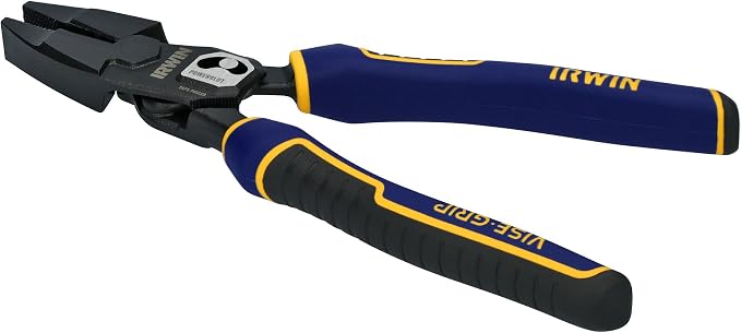 IRWIN VISE-GRIP Pliers, PowerSlot High Leverage Lineman's, 9.5 Inch (IWHT84000)