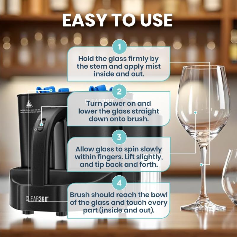 Clear360º Home Glassware Polisher