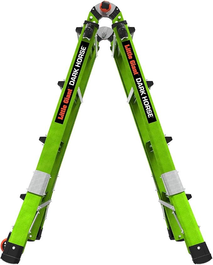 Little Giant Ladder Systems Dark Horse 2.0, M17, 17ft, Multi-Position Ladder, Fiberglass, Type 1A, 300 lbs Weight Rating, (16117-001)
