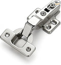 HOME EDIT 5 Pairs 10 Pack European Half Overlay Soft Close Cabinet Hinges Concealed Kitchen Cabinet Hinges Heavy-Duty Frameless Adjustable for Cupboard Hardware