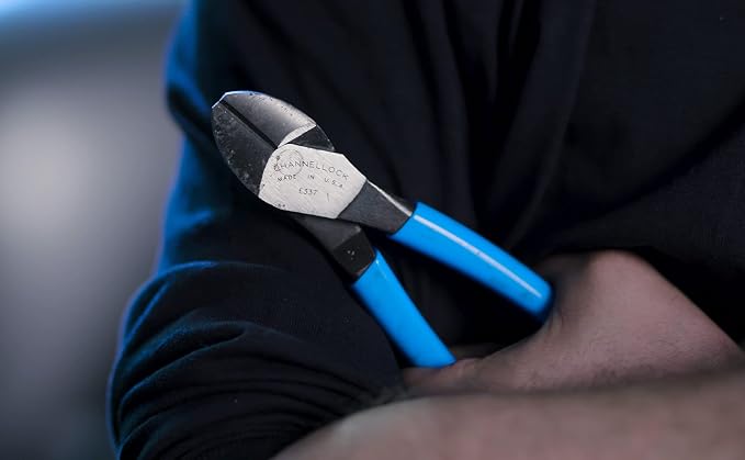 Channellock Diagonal Cutting Plier 337 - Precision Sidecutters, Wirecutters - 7 in