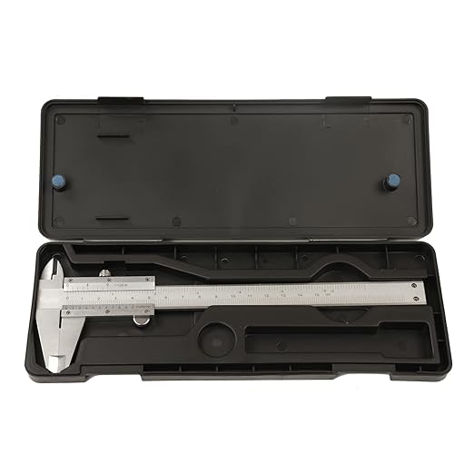 HDLNKAK Vernier Caliper 6 Inch, 6" Non Digital Caliper, 0-6Inch/0-150mm, 1/128 inch/0.05mm High Precision Caliper, Measuring Caliper Tool