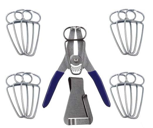 Collins Spring Loaded Pliers with 13 Miter Clamps and Clamp Clip Holder - Proudly Made in the USA