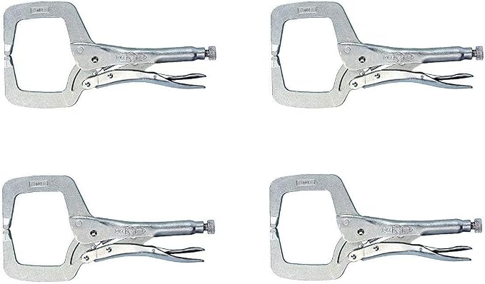 Irwin 3-3/8 in. x 2-5/8 in. D Steel Locking C-Clamp 1000 lb. capacity Silver 1 pc.