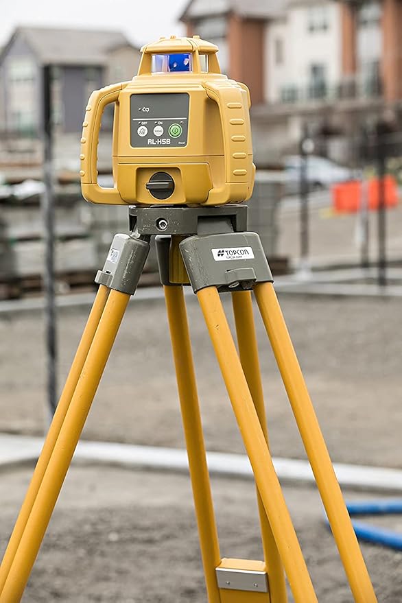 Topcon RL-H5B Self Leveling Horizontal Rotary Laser with Field Book, LS-80 Receiver, Detector Holder & Case, IP66 Rating for Drop, Dust, and Water Resistance, 1300ft (400m) Construction Laser Level