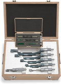 Mitutoyo 103-907-40 Outside Micrometer Set with Standards, 0-6" Range, 0.0001" Resolution, 6 Pieces