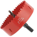 4 in. Bi-Metal Hole Saw Drill Bit - General Purpose Saw for Wood, Plywood, Cornhole, Ceiling, and Drywall - Includes Arbor & Pilot Bit