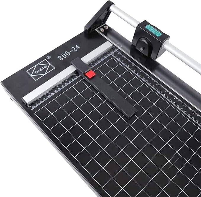 US Stock - 24 Inch Manual Precision Rotary Paper Trimmer, Sharp Photo Paper Cutter, Rotary Paper Cutter Trimmer