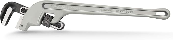 MAXPOWER 24-inch Offset Pipe Wrench, Cr-Mo Jaw, 2.76” Opening | Aluminum Plumbing Wrench, Heavy Duty Offset Pipe Wrench for Tight Spots