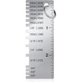 Weewooday 1 Pcs Wire/Metal Sheet Thickness Gauge Metal Tool Welding Accessories Portable Stainless Steel One Sided Material Thickness Gauge Plated Size Inspection Tool