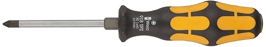 Wera 05017050001 Kraftform Plus 918 SPZ Pozidriv Screwdriver, PZ 1 Head, 3 1/8" Blade Length