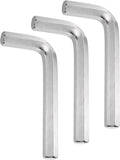 HARFINGTON 3pcs Hex Key Wrench 19mm Cr-V Steel L-Shape Hexagon Metric Wrenches Repairing Tool for Home DIY Bike Motorcycle Repair, Silver