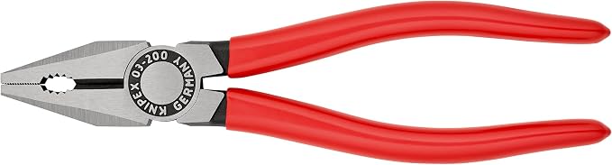 KNIPEX Combination Pliers with Plastic Coating 200 mm, 03 01 200 EAN