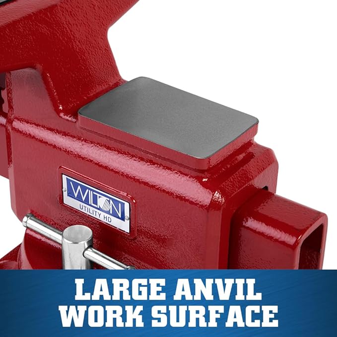 Wilton Utility HD Bench Vise, 8" Jaw Width, 8-1/2" Jaw Opening, 4-1/2" Throat (Model 648UHD)