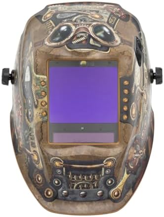 Lincoln Electric K3428-5 Viking 3350 ADV Steampunk Auto Darkening Welding Helmet with 4C Lens Technology and X6 Headgear