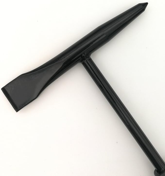 VASTOOLS Welding Chipping Hammer with Coil Spring Handle,10.5",Cone and Vertical Chisel/ 10" Wire Brush(Free), Black