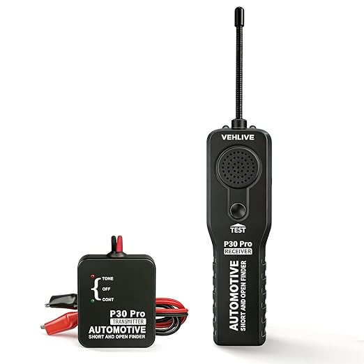 P30 Pro Circuit Tracer, Automotive Electrical Open & Short Finder, Fault Probe Cable Tester, Diagnostic Tool for Vehicle Wiring Repair, Cable Toner for DC 6-42V