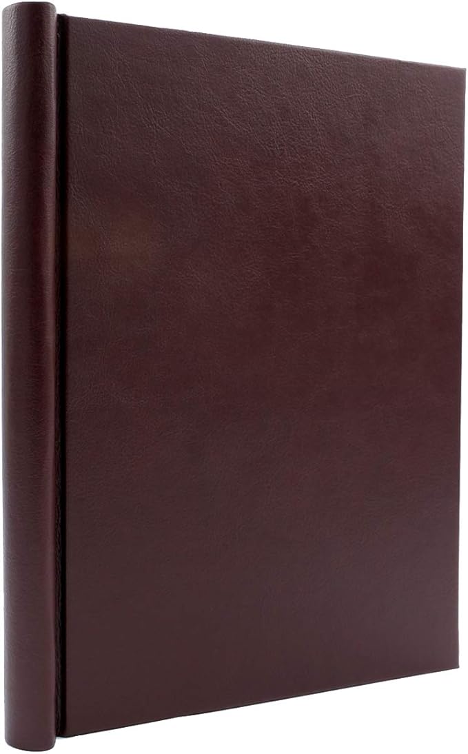 Faux Leather Springback Thesis Binder - Burgundy, 1" Spine, by Bindertek