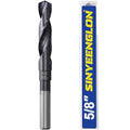 5/8 Drill Bit for Metal and Hardened Steel, M35 Cobalt 1/2 Inch Reduced Shank Industrial Grade Heavy Duty Drill Bit, with Index Storage Case