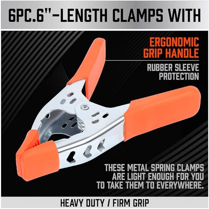 HORUSDY 27-Piece 6" inch Spring Clamp