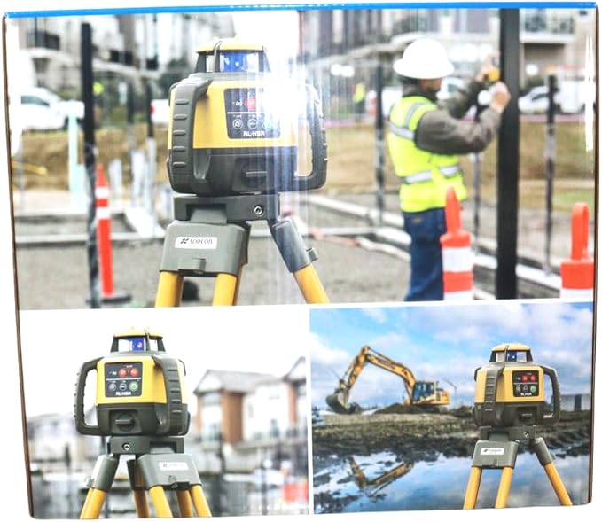 Topcon RL-H5A Horizontal Self-Leveling Rotary Laser Level Kit- LS-80X Receiver, NiMH Battery, and Charger 2600ft Range, ±1/16" Accuracy at 100ft, IP66 Rated for Construction, Grading & Excavating