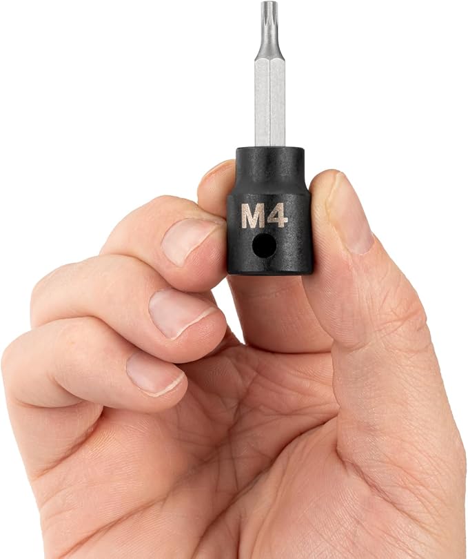 TEKTON 3/8 Inch Drive x M4 Triple Square Impact Bit Socket | SIB18204