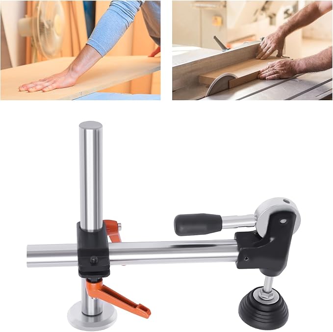 T-clamp Table Saw Presser Eccentric Press Manual Clamp Precision Sliding Table Panel Saw Adjustable Woodworking Manual Clamp Pressure Plate Device for Wood Thickness Less Than 11cm/4.33inch