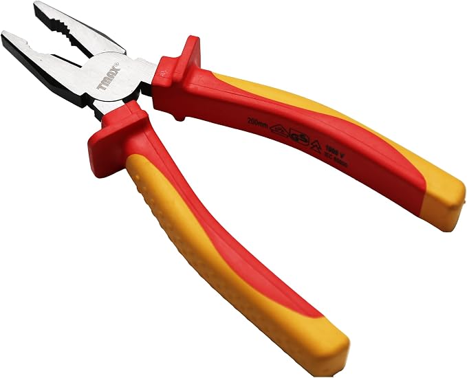 TMAX 8" 1000V VDE Insulated Electrician Linesman Combination Plier, Cr-V