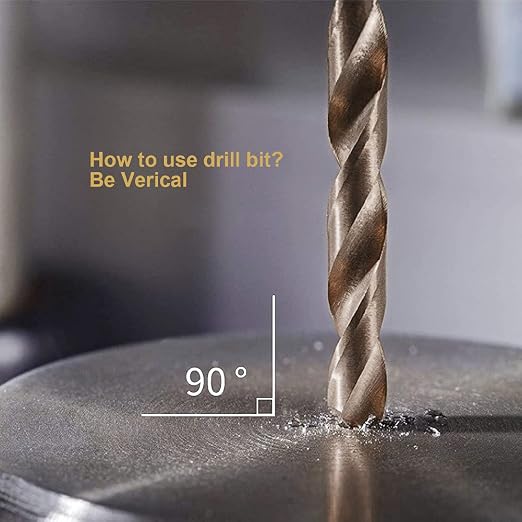 HIDOTOL Cobalt Drill Bit Set 115 PCS - M35 High Speed Steel Twist Jobber Length Drill Bits for Hardened Metal, Stainless Steel, Cast Iron, Plastic and Wood, 1/16"-1/2", A-Z, 1-60