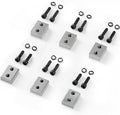 VEVOR Electric Rebar Cutter Replacement Blades 6 PCS 16mm(5/8 Inch) - HRC58-60 Hard Jaw Blades with 12 Hex Screws & Spring Washers, Fit RC-16