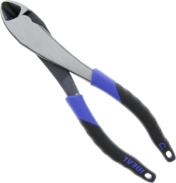 IDEAL INDUSTRIES INC. 35-3028 Diagonal-Cutting Plier - 8 in., Plier with Knife-to-Knife Blades, Smart Grip Handles