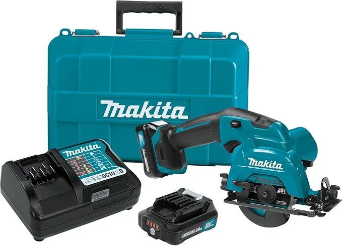 Makita SH02R1-R 12V MAX CXT Brushless Lithium-Ion 3-3/8 in. Cordless Circular Saw Kit (2 Ah) (Renewed)