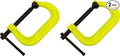 Wilton Hi-Vis C-Clamp, 4-1/4" Opening, 3-1/4" Throat, 6200 Lbs. Clamping Force (Model 404-SF) (Pack of 2)