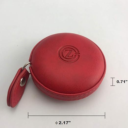 Sewing Tape Measure, Medical Body Cloth Tailor Craft Dieting Measuring Tape, 79 Inch/2 M Dual Sided Retractable Ruler with Push Button Round(1 Pack, Red)