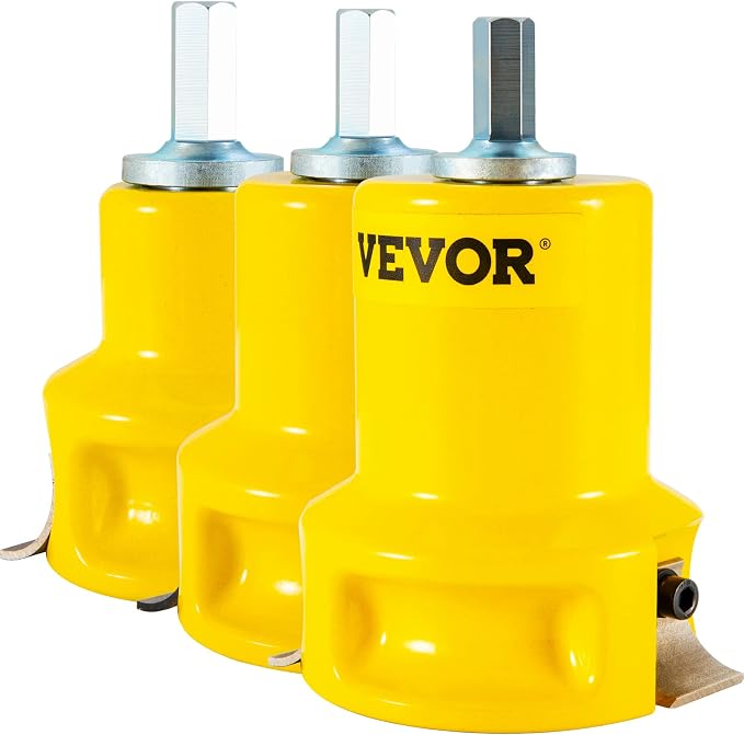 VEVOR Tenon Cutter, 1"/25.4mm & 1.5"/38mm & 2"/50.8mm, Premium Aluminum & Steel Log Furniture Cutter, with Dual Curved Blades & Button Screws Home Master Kit, Commercial Starter’s Tool for Home DIY