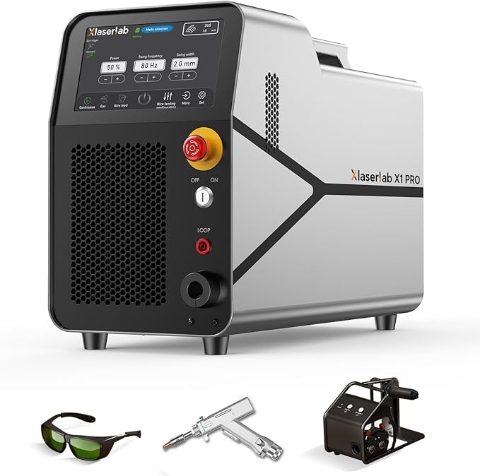 X1pro 700W Laser Welding Machine – 6-in-1 Handheld Fiber Laser Welder for Welding, Cutting, Cleaning, Rust Removal, Underwater Welding & CNC Retrofit – Equipped with Auto Wire Feeder