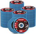 EZARC Zirconia Flap Discs 40 Grit, 4-1/2 x 7/8-Inch, Type 29, 50-Pack