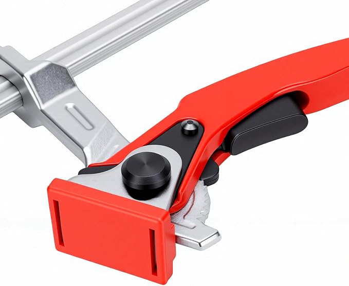 ViaGasaFamido 2PCS Bench Dog Clamp 5/8 Inch Hole Hold Down Ratchet Workbench Clamp for Woodworking Carving Milling Sanding